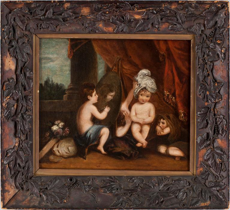 JOSHUA REYNOLDS, efter, olja på duk. 1800-talets första hälft.