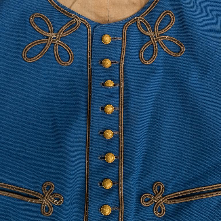 KOLLETT, m/1871 för kavalleriofficer, med väst.