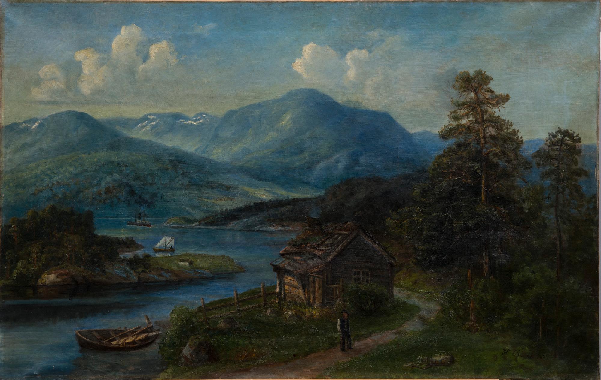 OIDENTIFIERAD KONSTNÄR, olja på duk, signerad och daterad 1889.