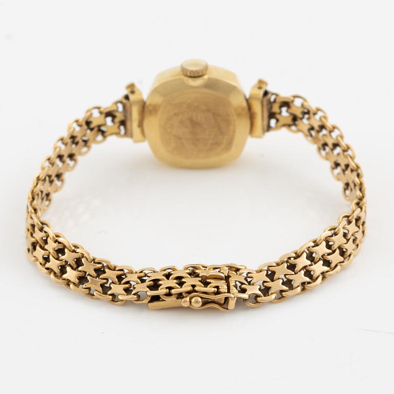 Tissot, wristwatch, 18K gold, 17 mm.