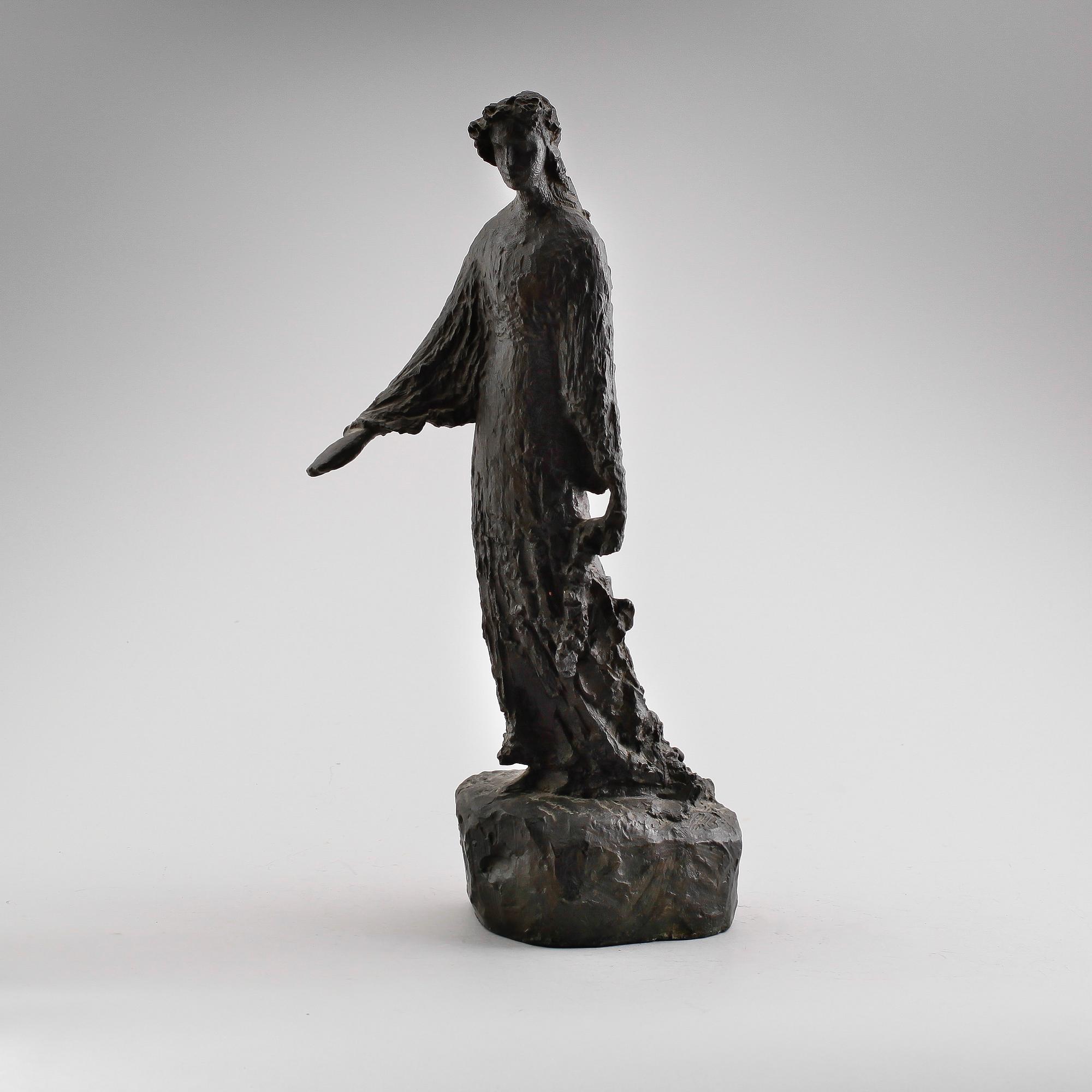 DAVID EDSTRÖM, skulptur, brons, signerad och daterad 1911.