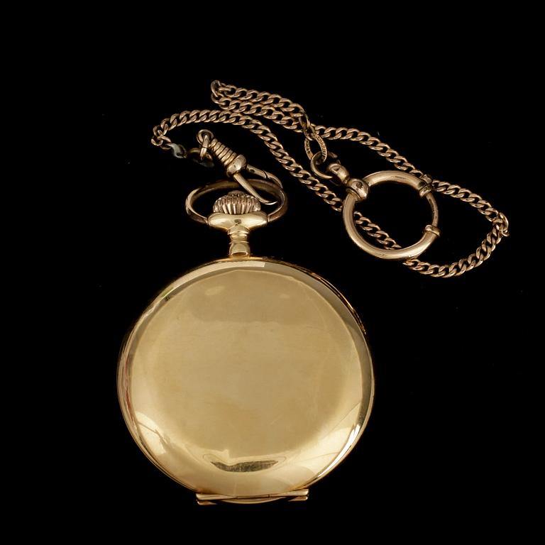FICKUR, savonett, 18k guld. Vikt 92,6g.