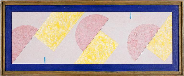 OKÄND KONSTNÄR, olja på pannå, 1900-talets mitt.