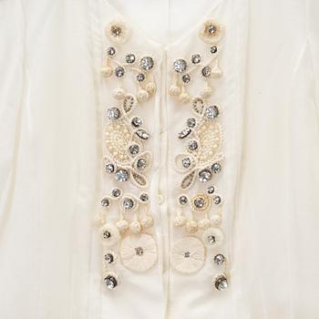Chloé, a cotton and silk blouse size 36.