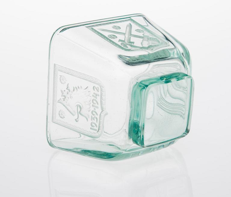 SKÅL, glas, "Mottimalja 1939-1942" Riihimäen Lasi Oy.