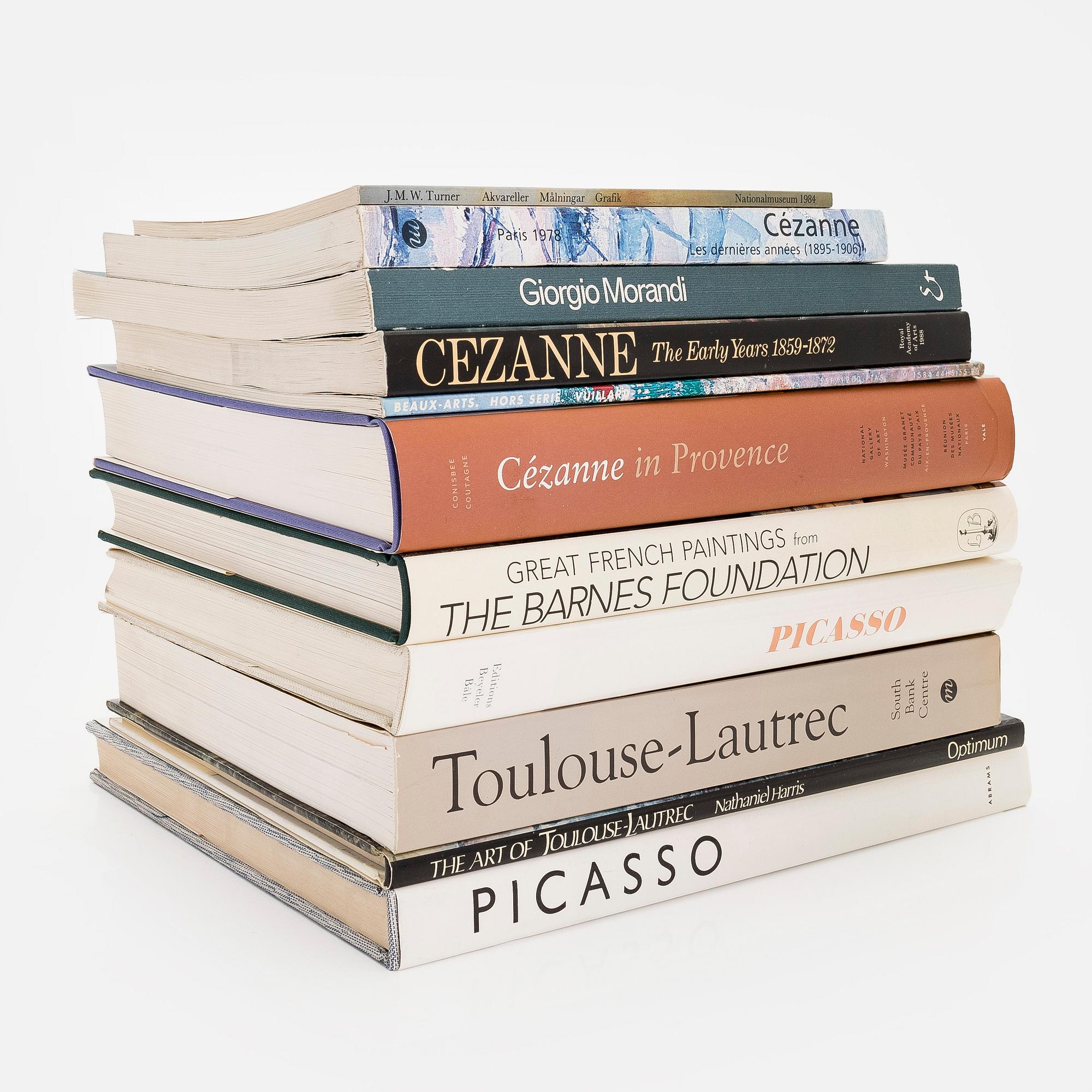 Samling konstböcker, 11 st.