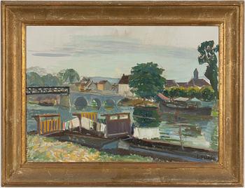 Lars Florén, "Pråmar vid St Mammies".