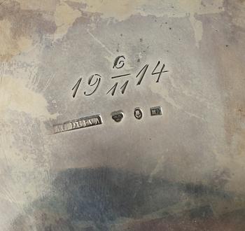 KAFFEKANNA, silver, empirestil, AG Dufva, Stockholm, 1910. Vikt ca 684g.