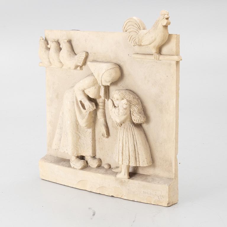 Stig Blomberg, relief, gipsförlaga till M/S Stockholm (1941).