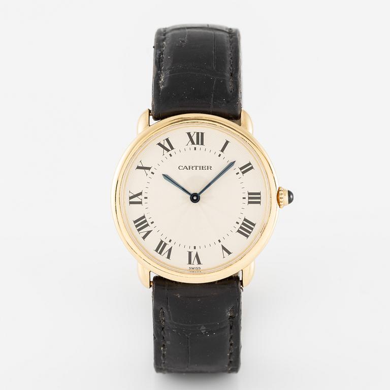 Cartier, Louis Ronde, wristwatch, 33.5 mm.