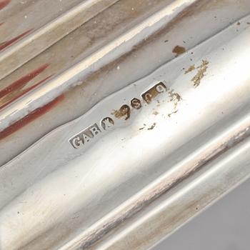 LJUSSTAKAR, ett par, silver, GAB, Stockholm, 1966.