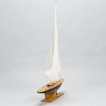Modellbåt, J-båten "Shamrock", 1900-talets senare hälft.
