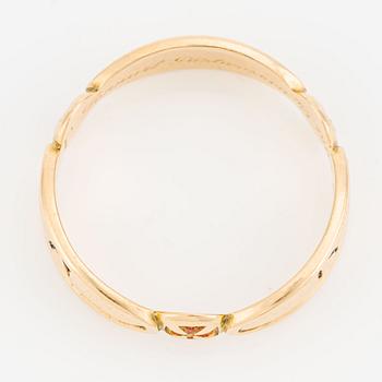 Frimurarring, 18K guld och emalj, Göteborg 1967.