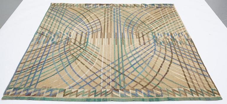 Barbro Nilsson, a drape, "Kärvar", tapestry variant, ca 239-240 x 176,5-177,5 cm, signed AB MMF BN.
