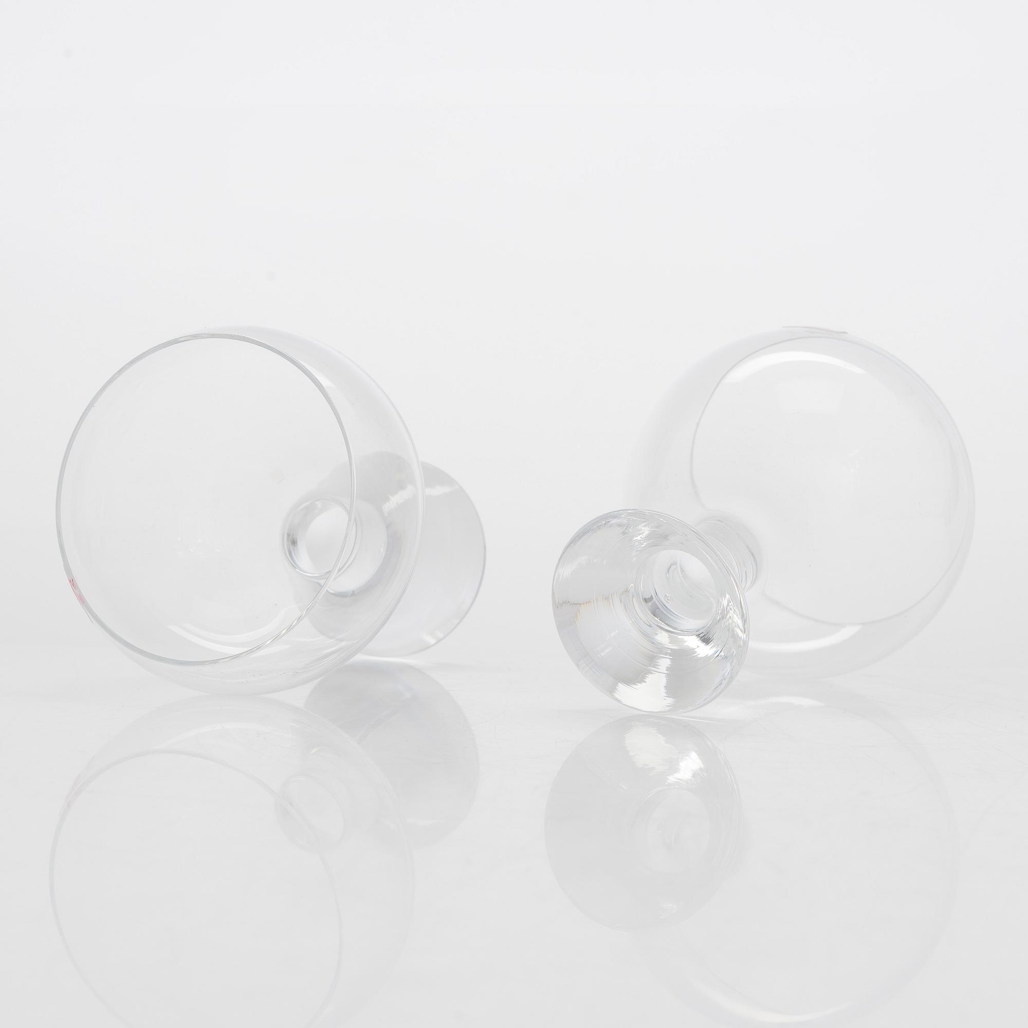 Tapio Wirkkala, dricksglas, 8 kpl, 275 års jubileumsglas, Iittala, 1956.