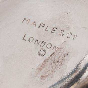 SOCKERRUSKA, sterlingsilver, Maple & co, London, England 1900-tal. Vikt 307,5 g.