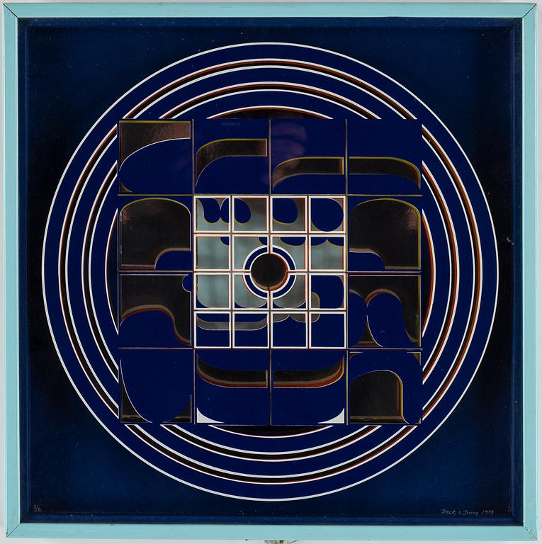 Beck & Jung,  multiples 4,  1973, signerade 6/6, 3/6, 4/6, 1/6,