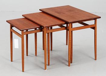 SATSBORD, 3 delar, teak, AB Seffle Möbelfabrik, 1950-60-tal.