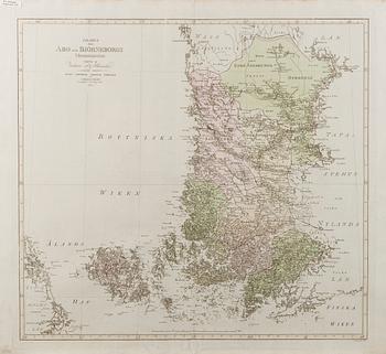 A MAP, S.G. Hermelin, "Charta öfver Åbo och Björneborgs Höfdingedöme" 1799.