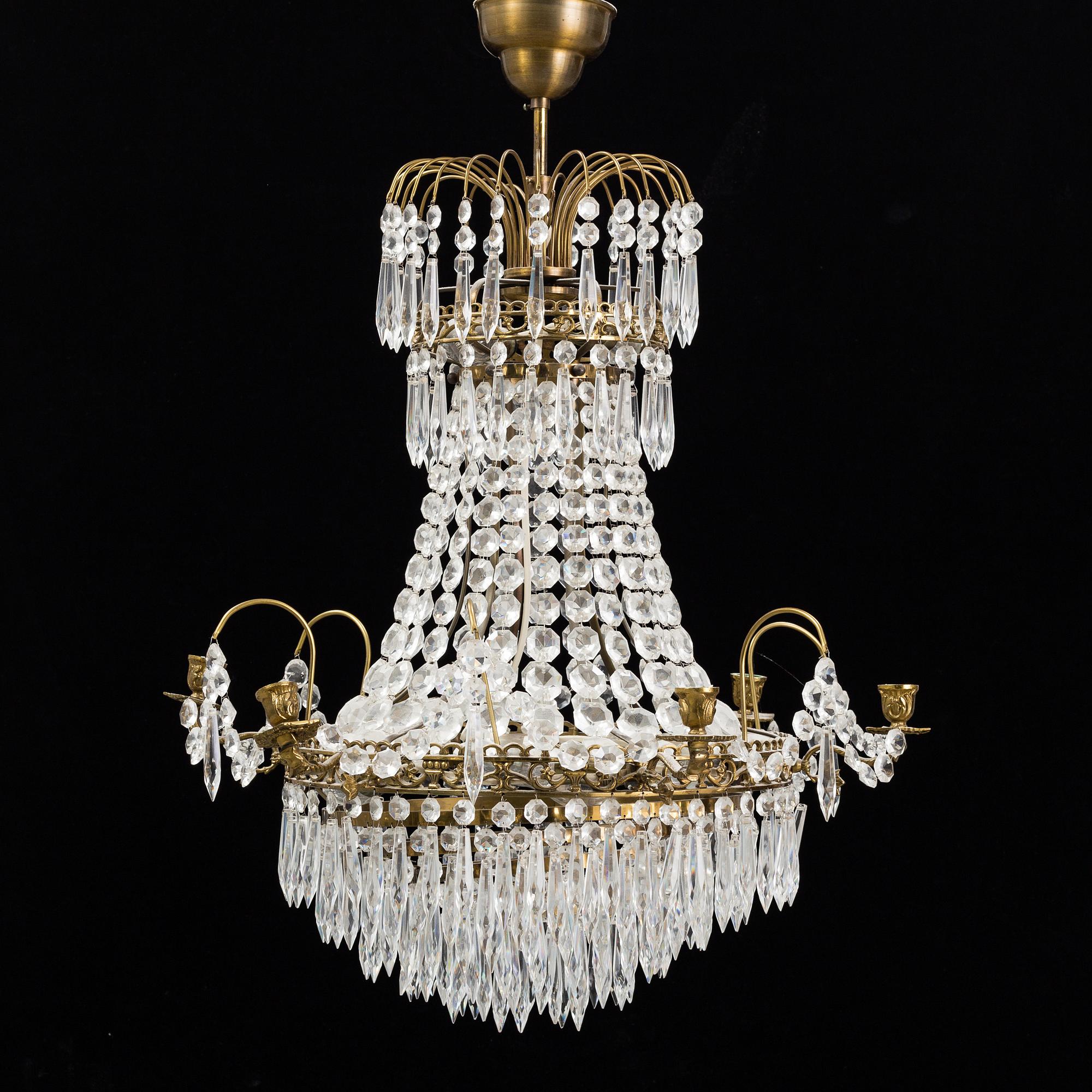 A second half 20th century chandelier.