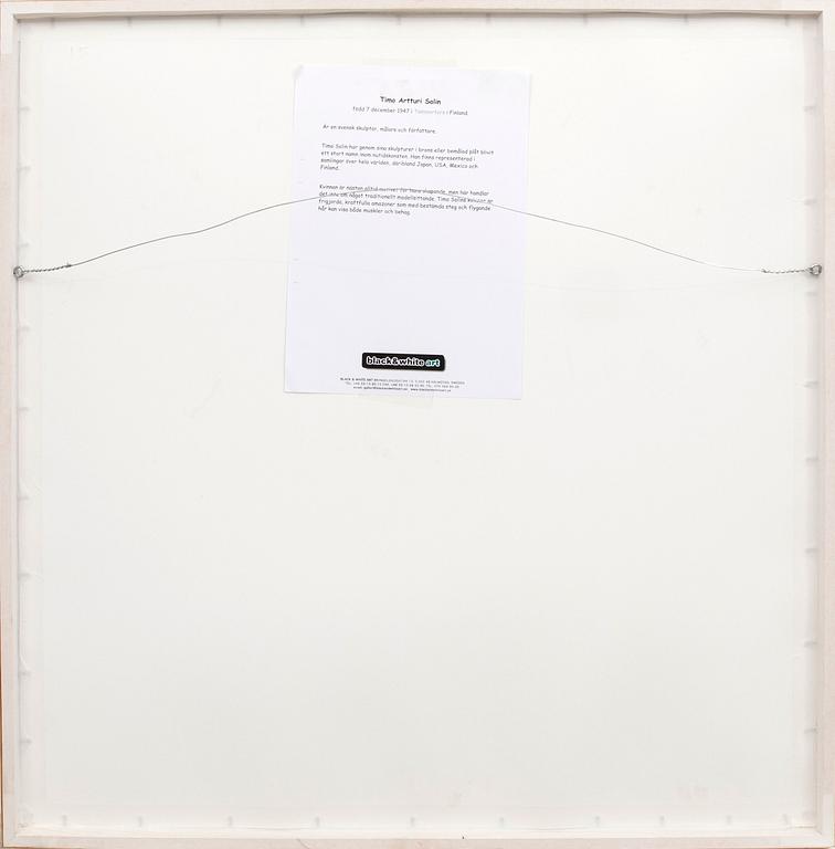 Timo Solin, mixed media/collage signed and dated 2011.