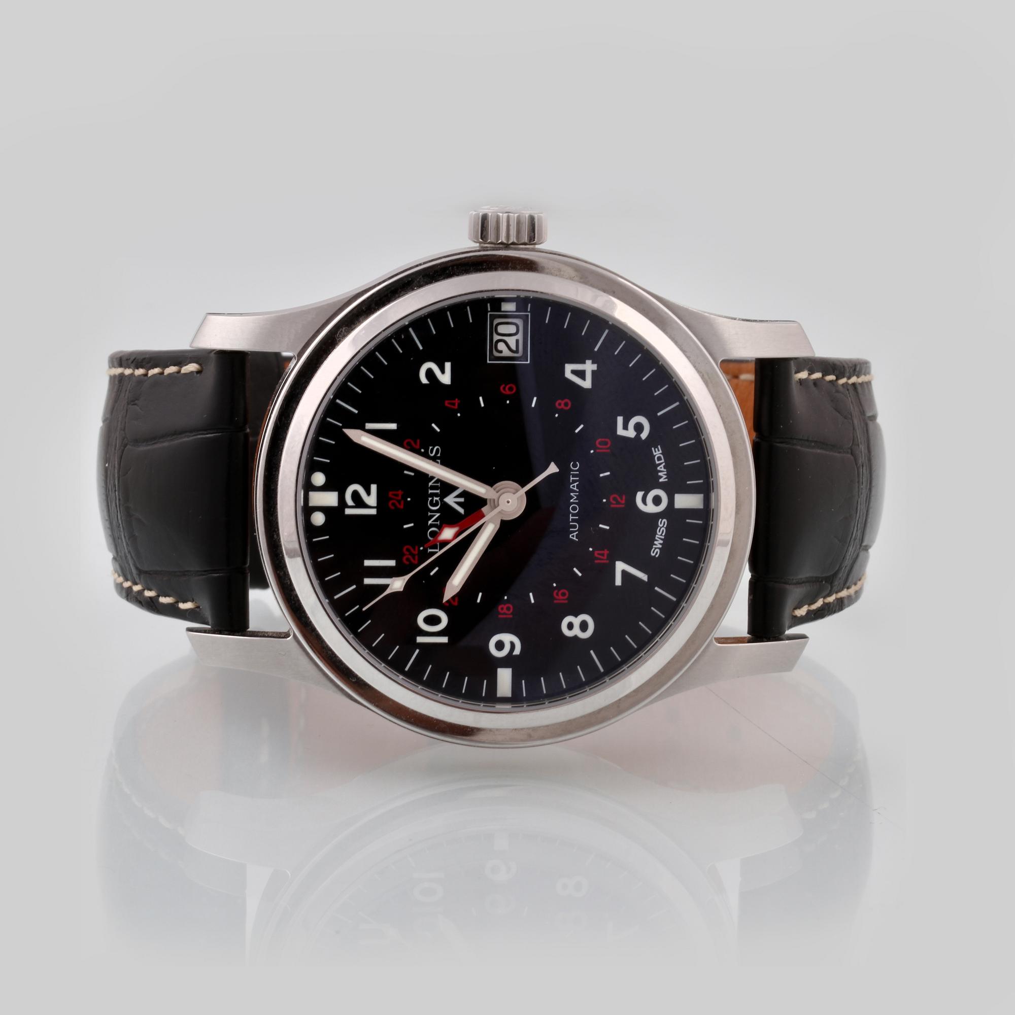 ARMBANDSUR, herr, stål, Longines, "Heritage Avigation".