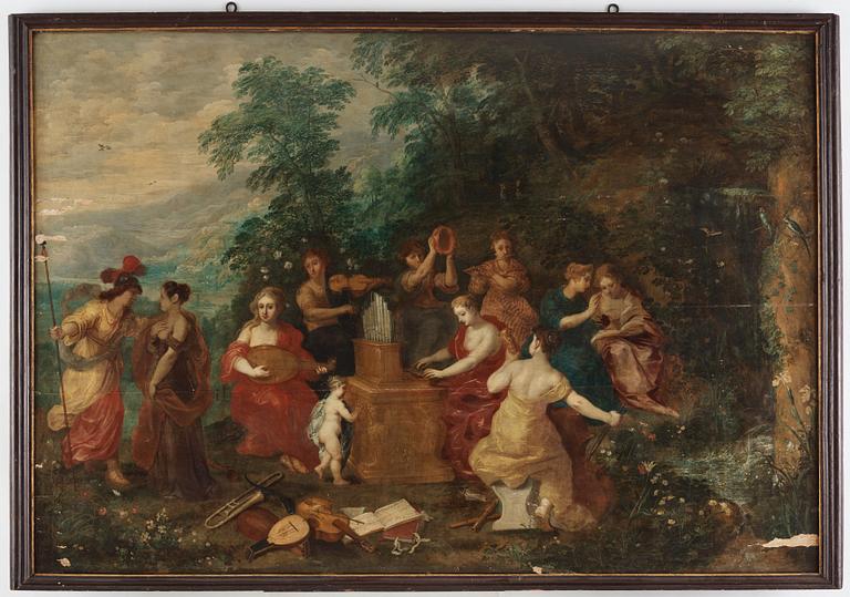 Hendrick van Balen and Jan Brueghel the elder, attributed to, Minerva Visits the Nine Muses.