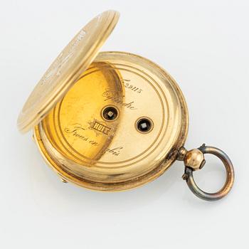 Fickur, 18K guld, 37,6 mm.