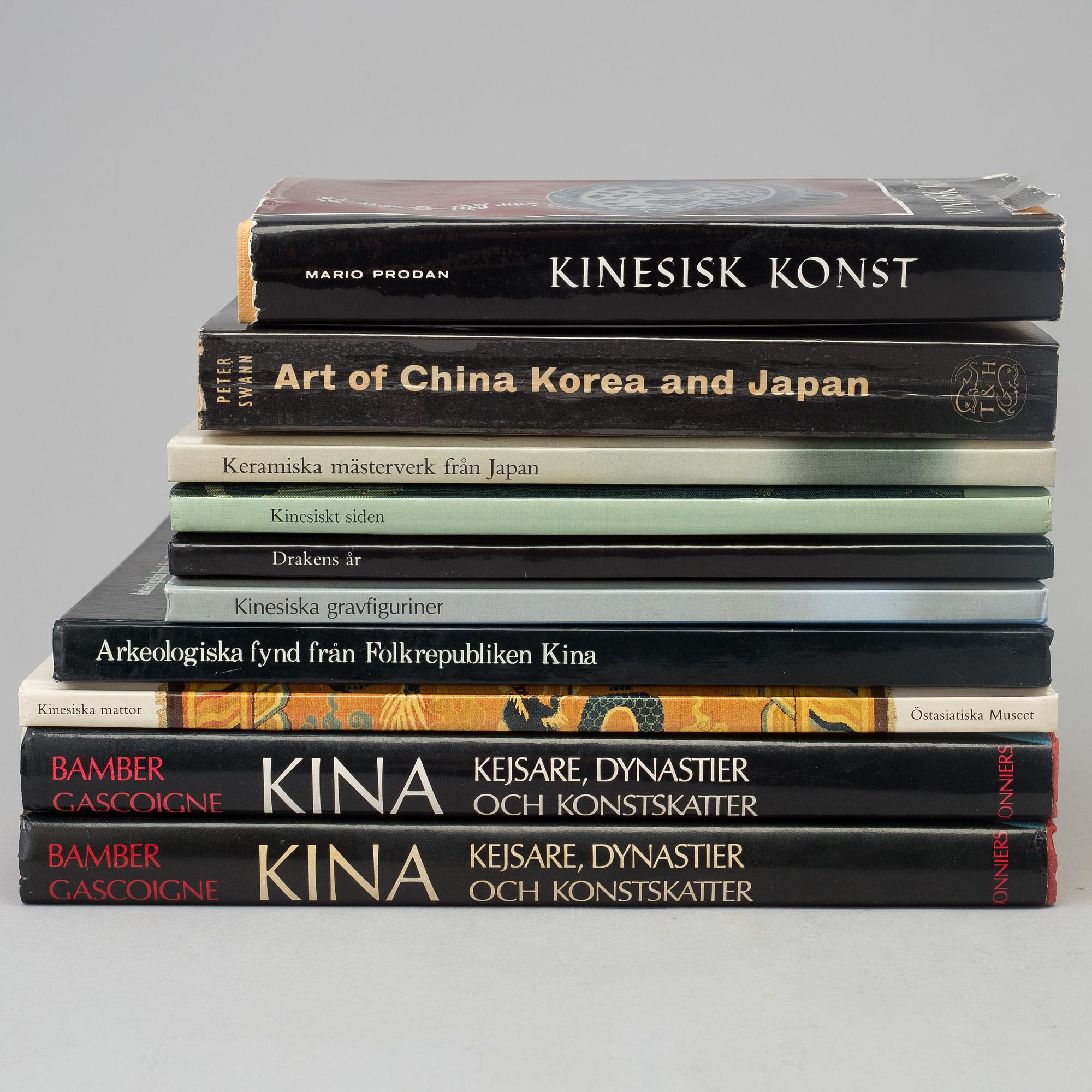 10 books on chinese and japanese works of art.