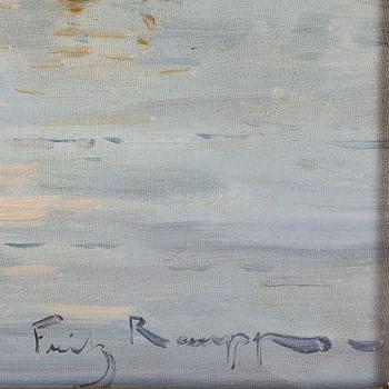 FRIEDRICH RAUPP, olja på duk, sign.