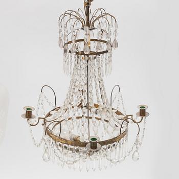 A Gustavian style chandelier, 20th Century.