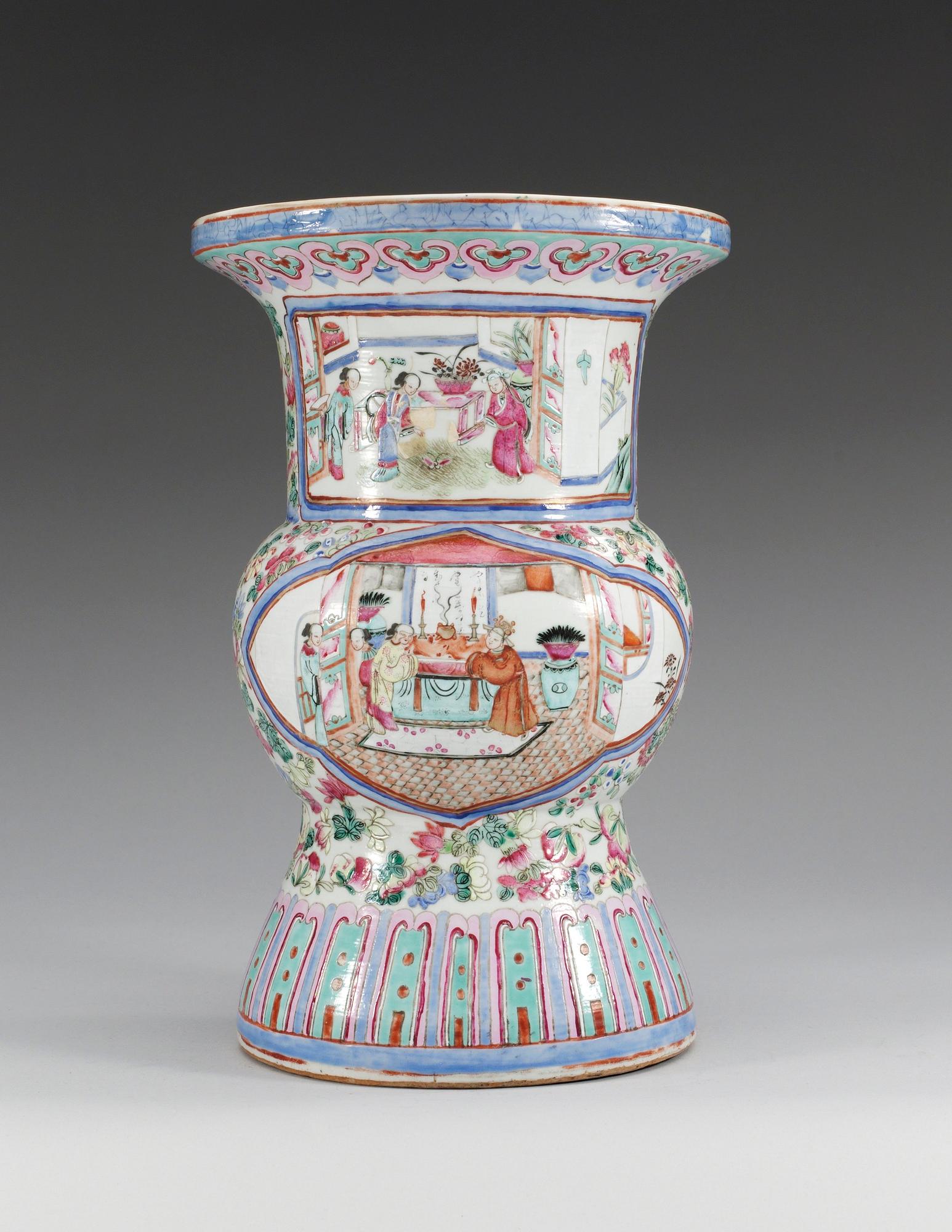 GOLVURNA, porslin, 1800-tal.