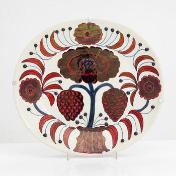 Birger Kaipiainen, fat, keramik, "Rose", märkt Arabia Art Made in Finland 1980, ej numrerad.