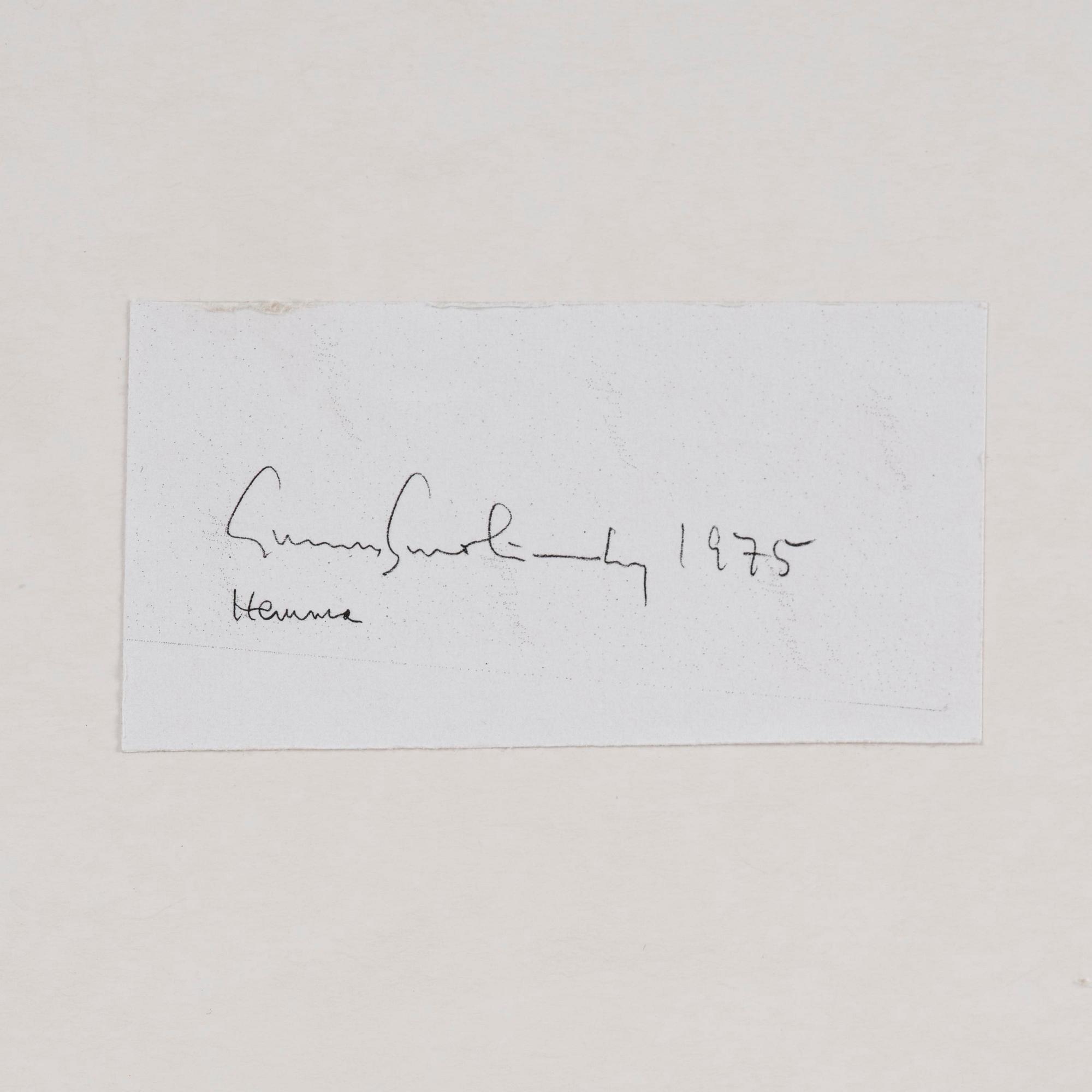 Gunnar Smoliansky, "Hemma", 1975.