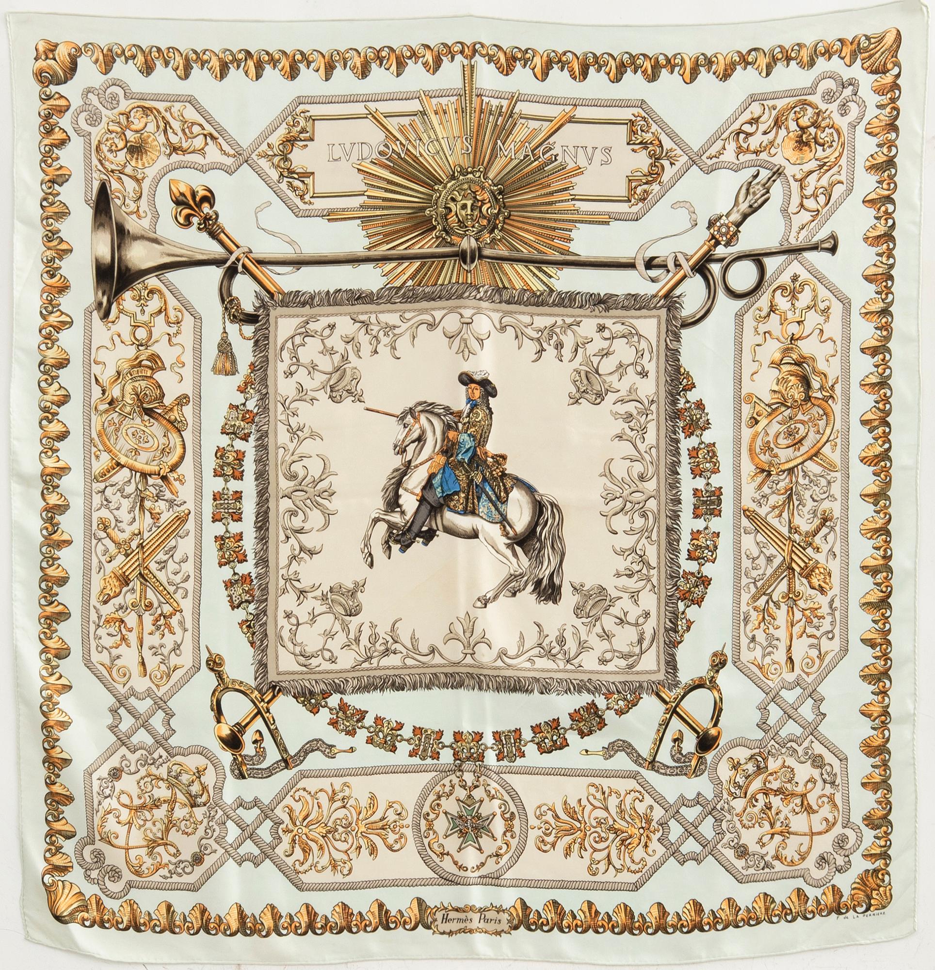 Hermès, scarf "Ludovicus Magnus".