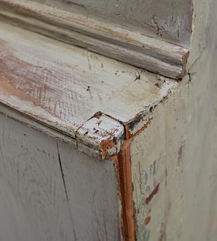 HÖRNSKÅP, allmoge, 1700-/1800-tal.