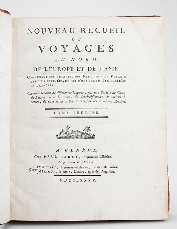 BOK, "Nouveau Recueil de Voyages au Nord...", Genève 1785.