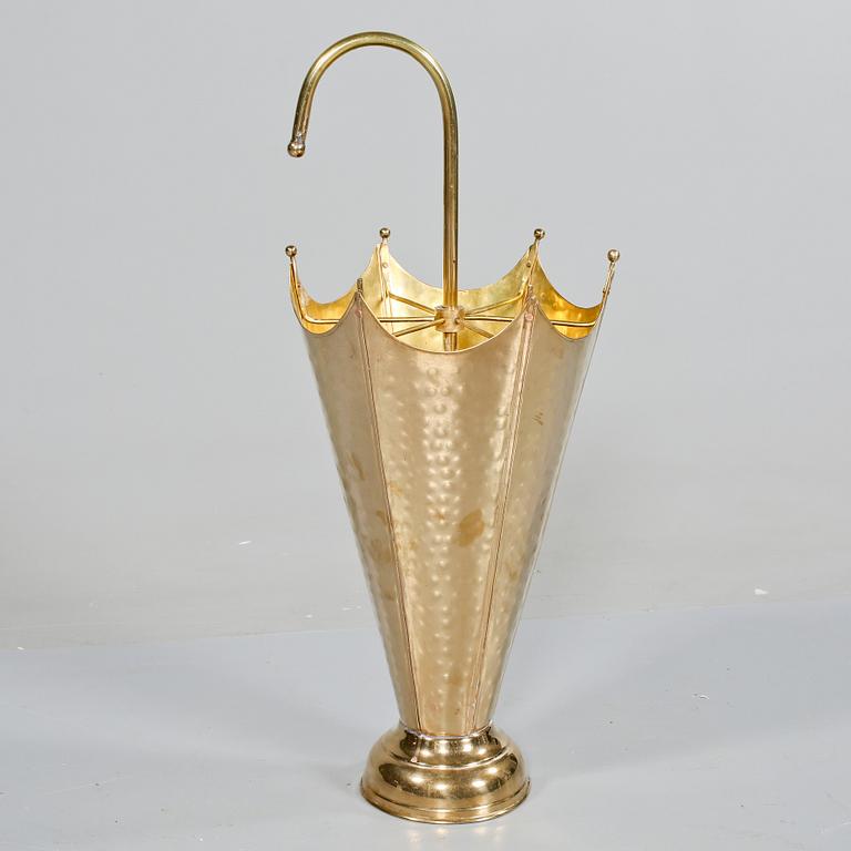 PARAPLYSTÄLL, mässing, 1900-tal.