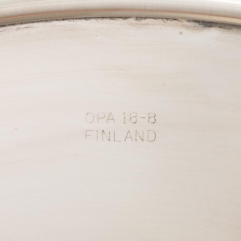 TIMO SARPANEVA, 7-piece stainless steel serving dishes for Opa Ltd.