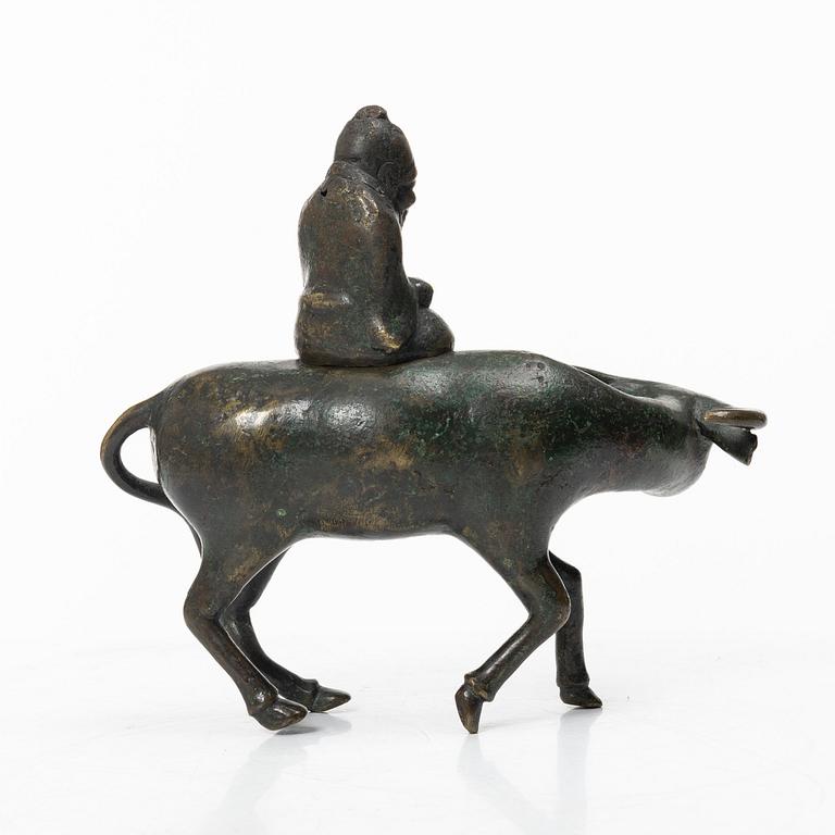 Rökelsekar, brons, Kina, sen qingdynasti.