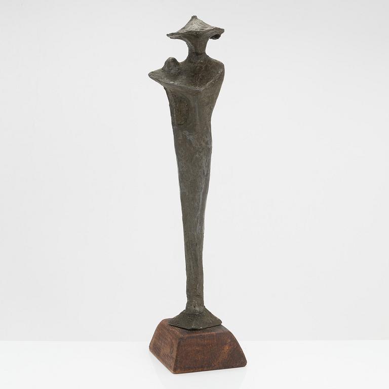 Unto Hietanen, a bronze sculpture, signed.