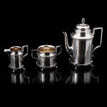 SERVIS, 3 delar, nysilver, C. R. Carlström, 1900-tal.