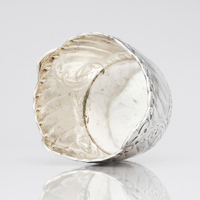 Anna Möcklin, an Art Nouveau silver flower pot, Firma K. Anderson, Stockholm 1911. Possibly designed by Ferdinand Boberg.