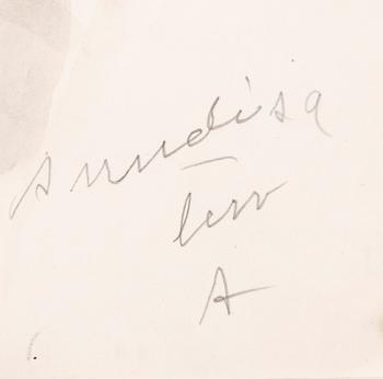 ANITRA LUCANDER, akvarell, med dedikation.