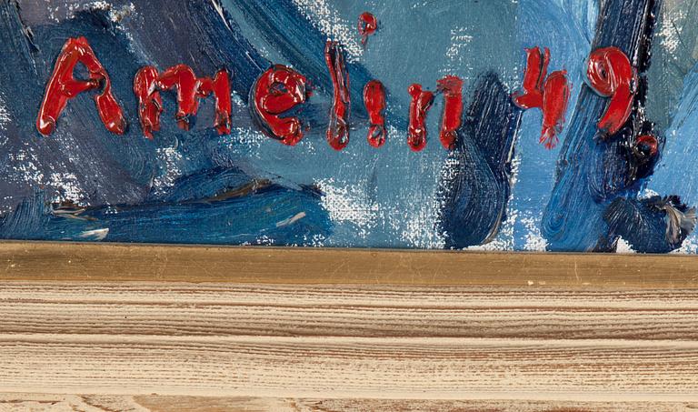 ALBIN AMELIN, oil on canvas, signed Amelin and dated -49.
