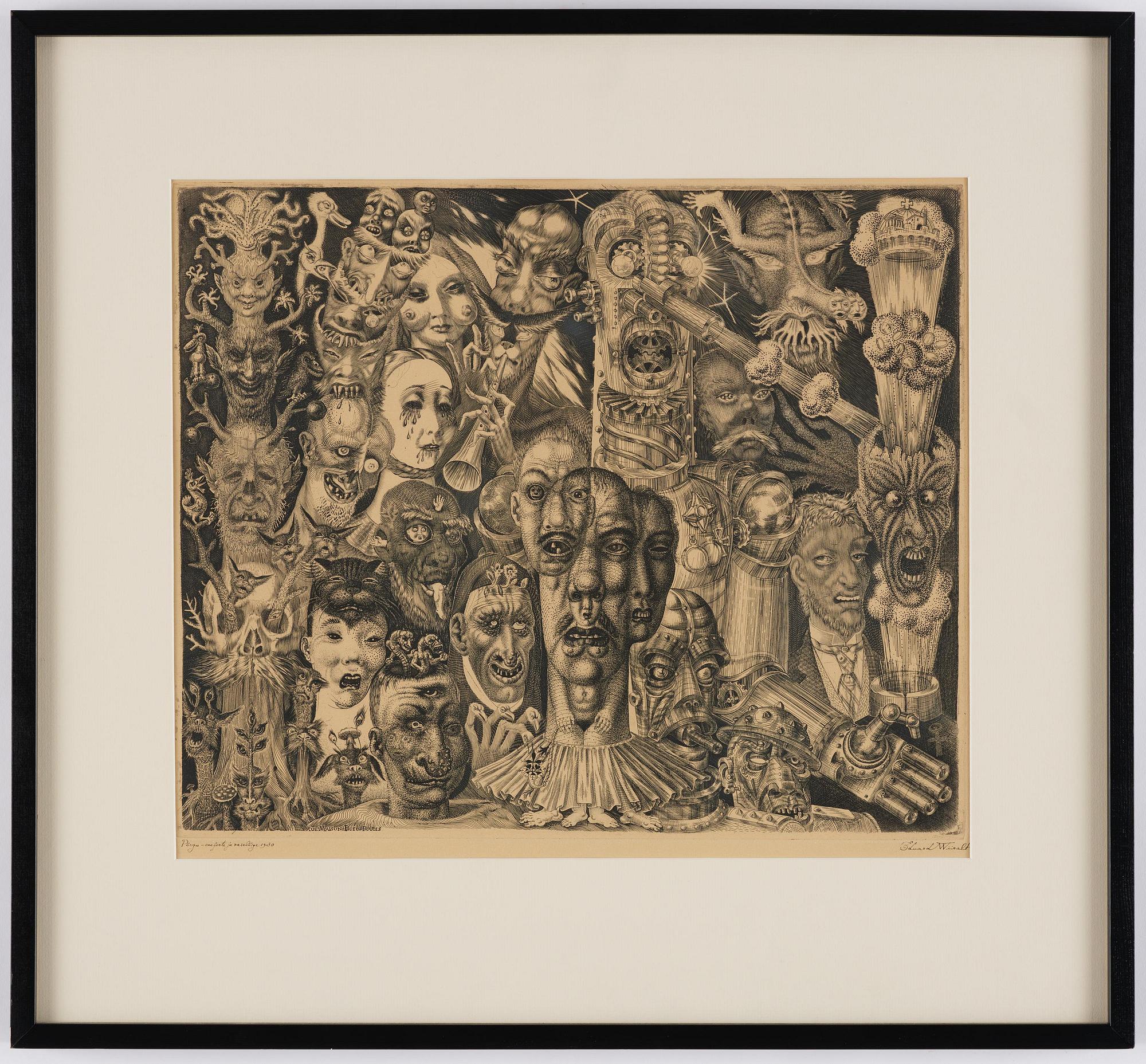 Eduard Wiiralt, "Põrgu" (Hell).