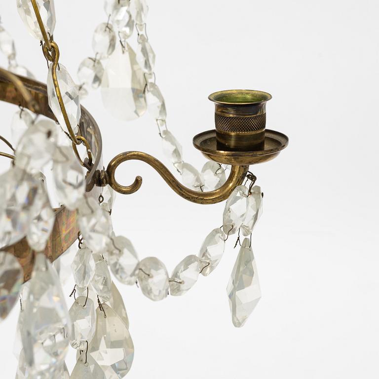 A Gustavian style chandelier, first half of the 20th Century.