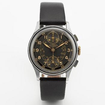 Kronometer Stockholm, armbandsur, kronograf, 34 mm.