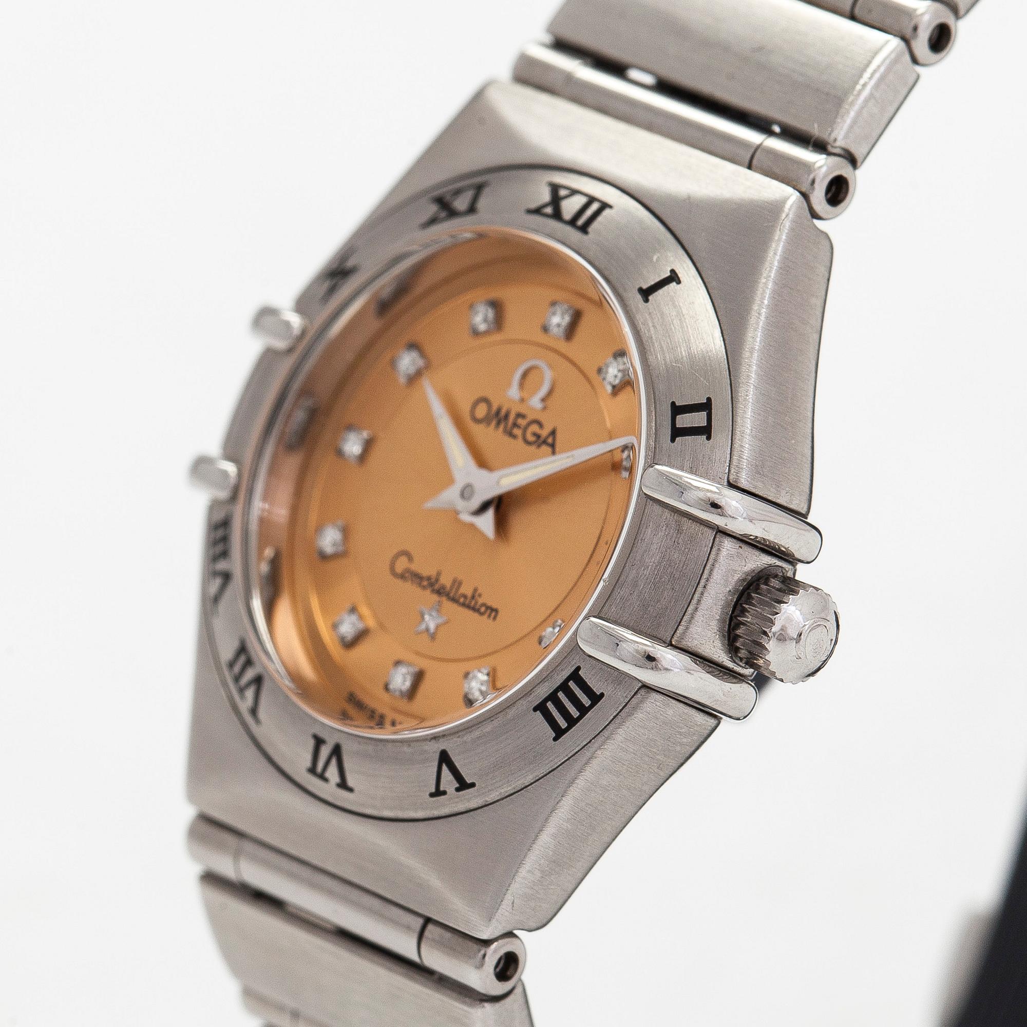 Omega Constellation Cindy Crawford 1997 Limited Edition wristwatch 22.5 mm. Bukowskis