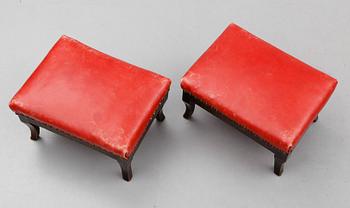 FOTPALLAR, 2 st, 1800-tal.